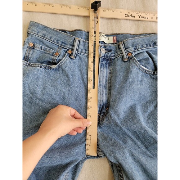 Levis 550 Mens Jeans 34x33 Relaxed Cotton Blue Mid Rise Tapered VTG 90s Y2K - Picture 8 of 16